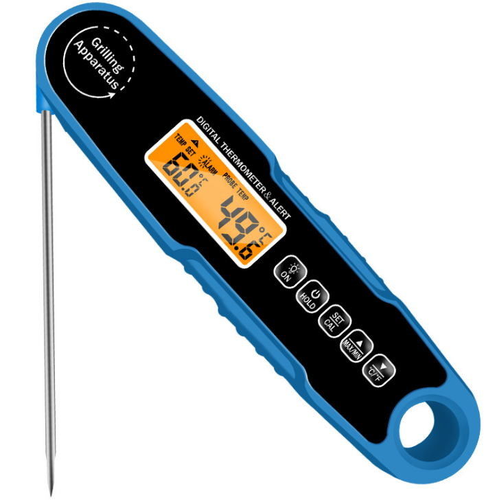 2.6cm Dual Probe SS304 BBQ Digital Food Thermometer