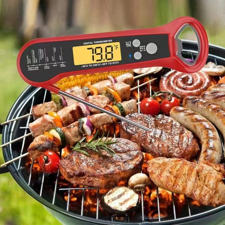 2022 νέα 2 σε 1 διαβασμένο στιγμή θερμόμετρο κρέατος για το μαγείρεμα του γρήγορου & ακριβούς ψηφιακού θερμομέτρου τροφίμων